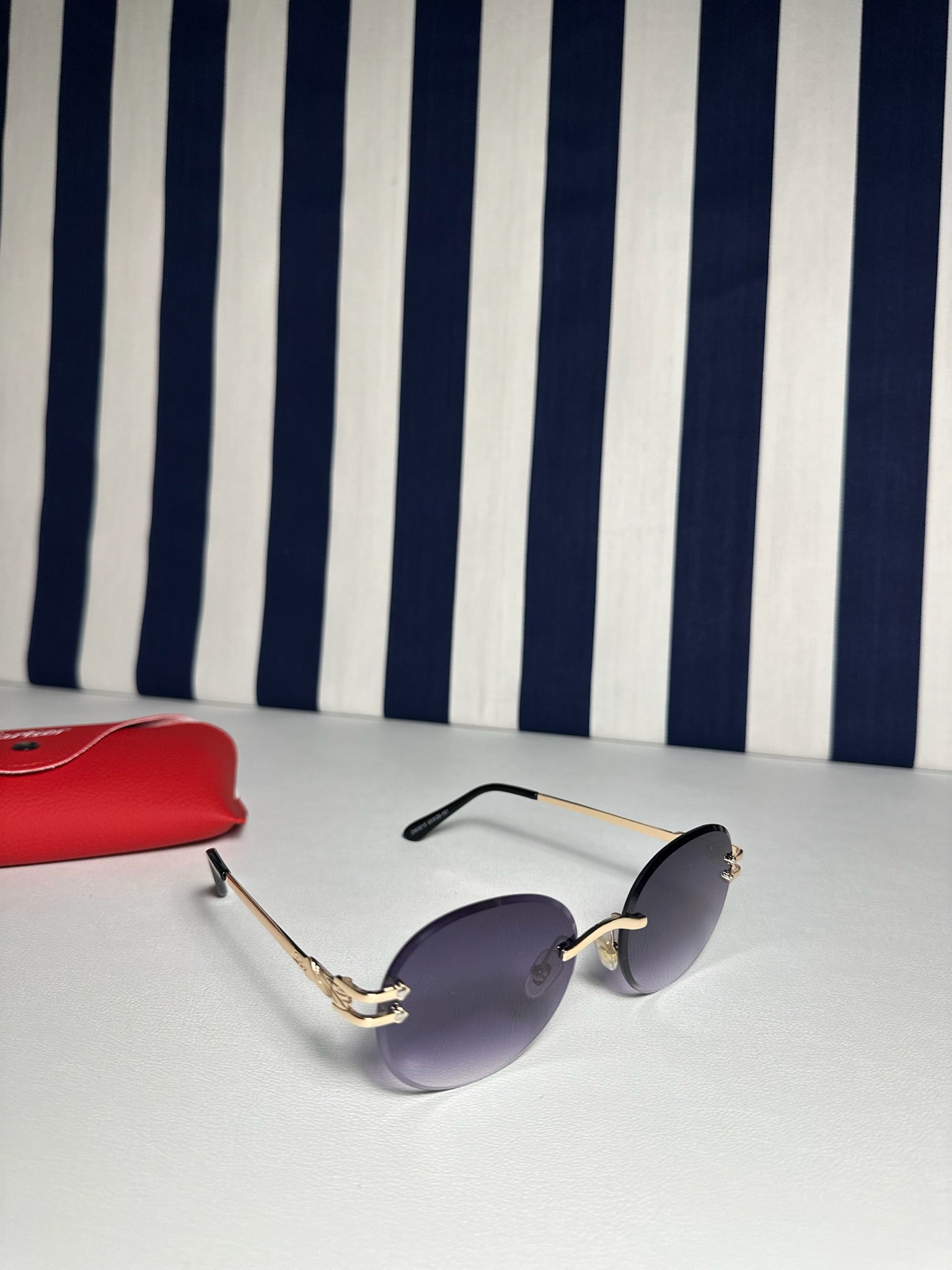 Velora Élite Gold Rimless Premium Güneş Gözlüğü