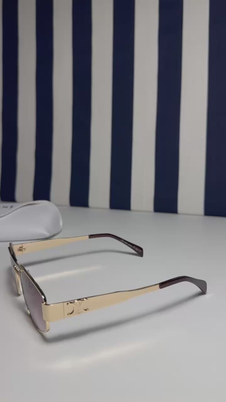 ✨ Velora Golden Edge | Premium Unisex Güneş Gözlüğü